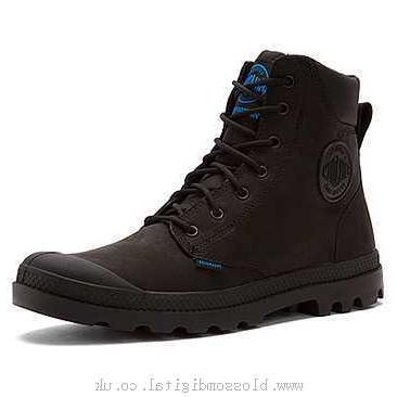 Boots Men's Palladium Pampa Cuff WP Lux Black - 390626 - Canada Online Outlet