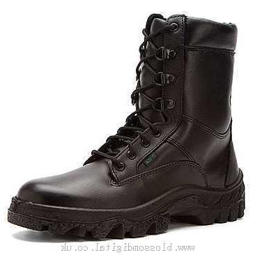 Boots Men's Rocky Postal TMC Plain Toe 8" Boot Black Leather - 328896 - Canada Online