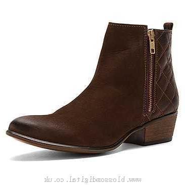 Boots Women's Steve Madden Nyrvana Brown Leather - 423831 - Canada outlet store