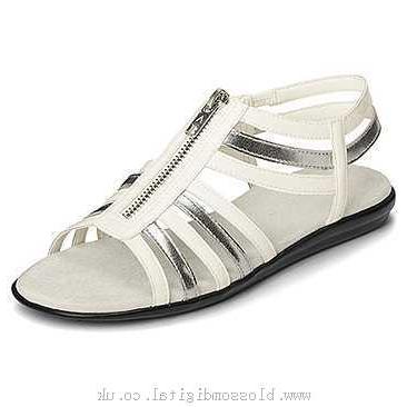Sandals Women's Aerosoles Chlothesline White Silver - 425265 - Canada Online Outlet