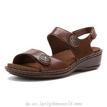 Sandals Women's Aravon Candace Brown Leather - 333985 - Canada Store