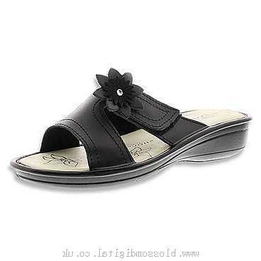 Sandals Women's Flexus Sonora Black Leather - 359969 - Canada for cheap