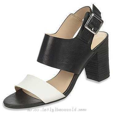 Sandals Women's Franco Sarto Gothic Black/White - 427508 - Canada outlet shop