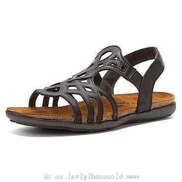 Sandals Women's Naot Rebecca Jet Black Leather - 370849 - Canada shop online