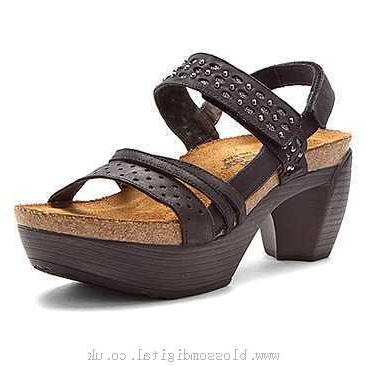 Sandals Women's Naot Relate Brushed Black Leather - 295360 - Canada shop online