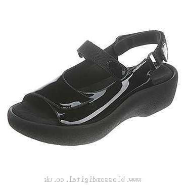 Sandals Women's Wolky Jewel Black Patent Leather - 114511 - Canada shop online